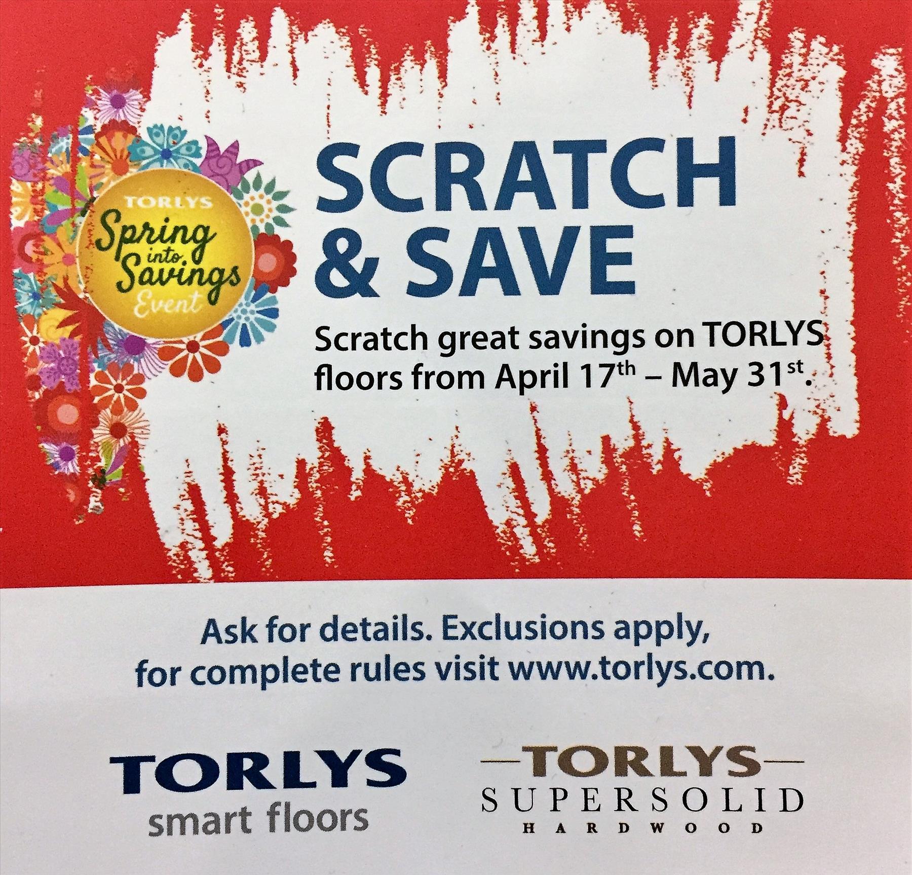 Torlys SPRING SALE is finally here!!