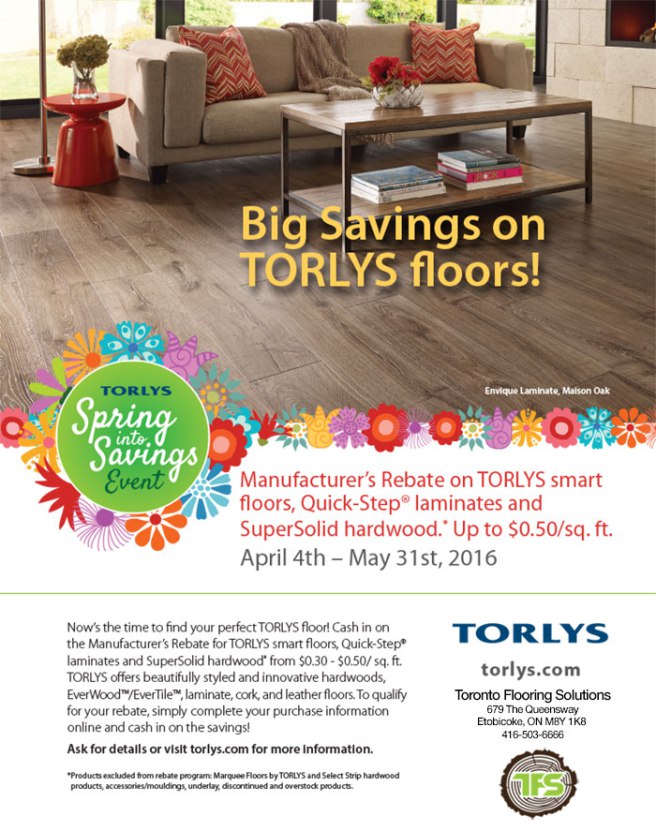Big Savings on Torlys Floors torlyspromo1